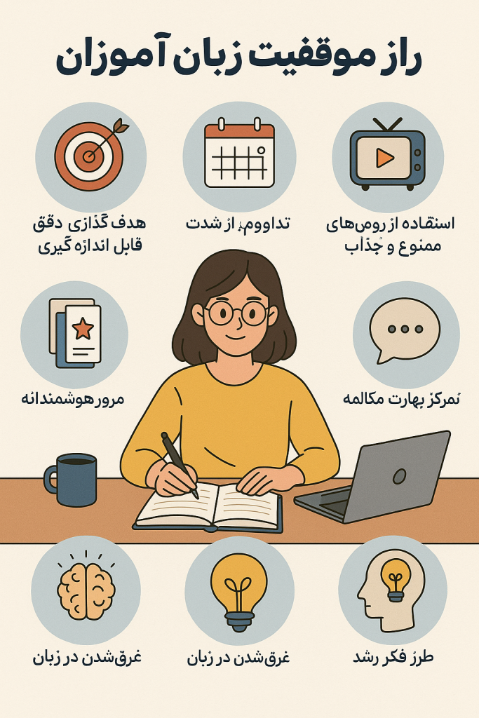 راز موفقیت زبان‌آموزان