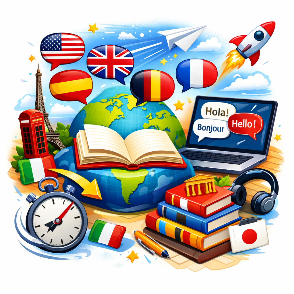 سریع و آسان زبان یاد بگیر!